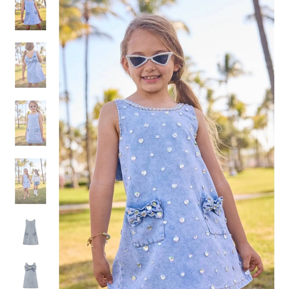 Lola + The Boys Blue Heart Dress
